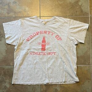 Vintage 70s Coca Cola Athletic Dept boxy tshirt good condition, signs of wear